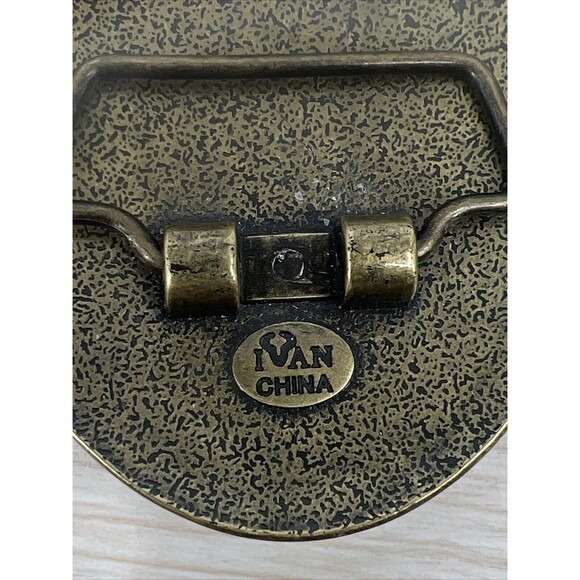 Womens Western Colorful Belt Buckle Faith Flowers Bling Star Heart Bronze Color - Picture 5 of 6